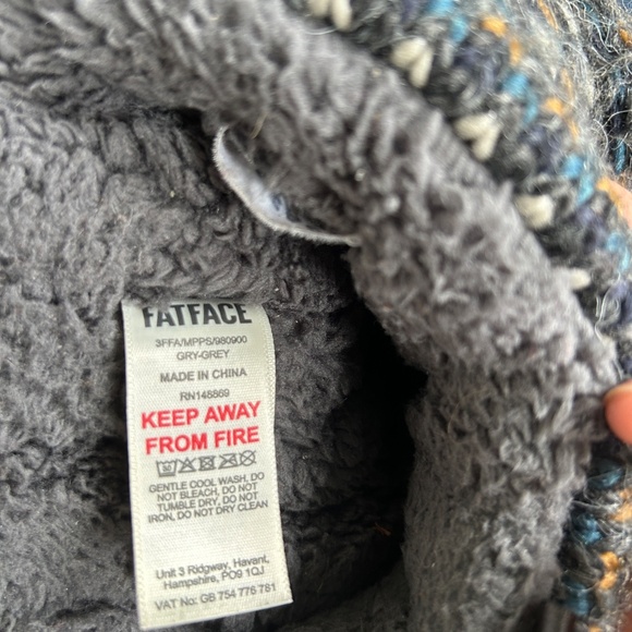 FatFace Matthew Knit Slipper Boots – Size 40–41 – Gray – EUC - Picture 7 of 8